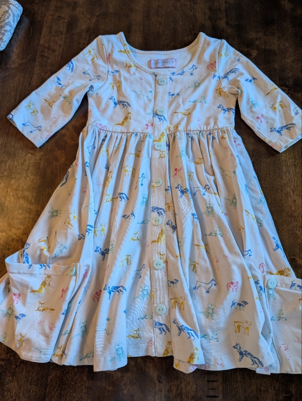SweetHoney Twirl Dog Print Dress/ 5 Years Girl